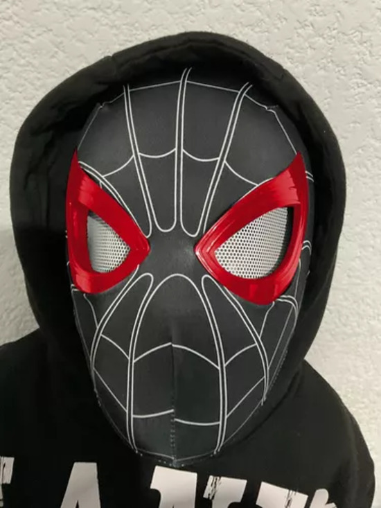 MASCARA NEGRA 3 máscara de spiderman miles morales