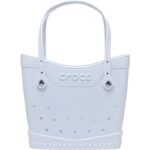 crocs bolso mediano celeste