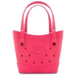 crocs bolso pequeño fucsia