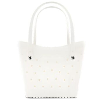 crocs bolso pequeño blanco