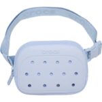 crocs riñonera celeste bebé
