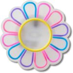 jibbitz flor arcoiris iluminada