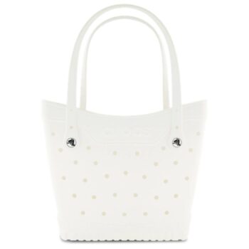 crocs bolso mediano blanco
